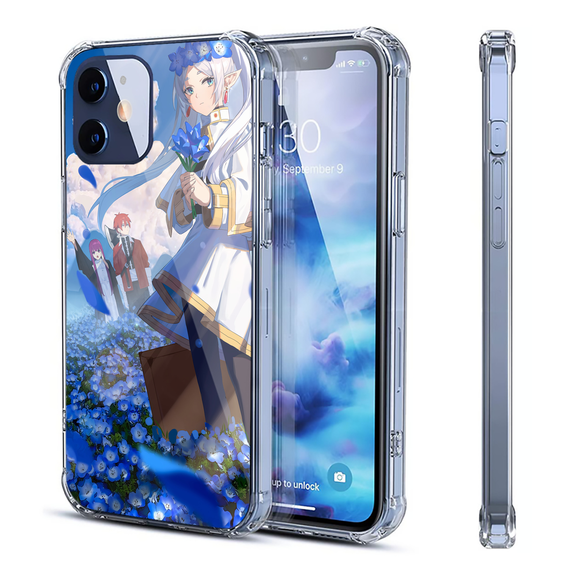 （画像用） 葬送のフリーレン Frieren 【iPhone 12シリーズ対応】透明スマホケース（クリアソフトケース）